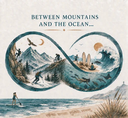 Familienmotiv Between Mountains and the Ocean